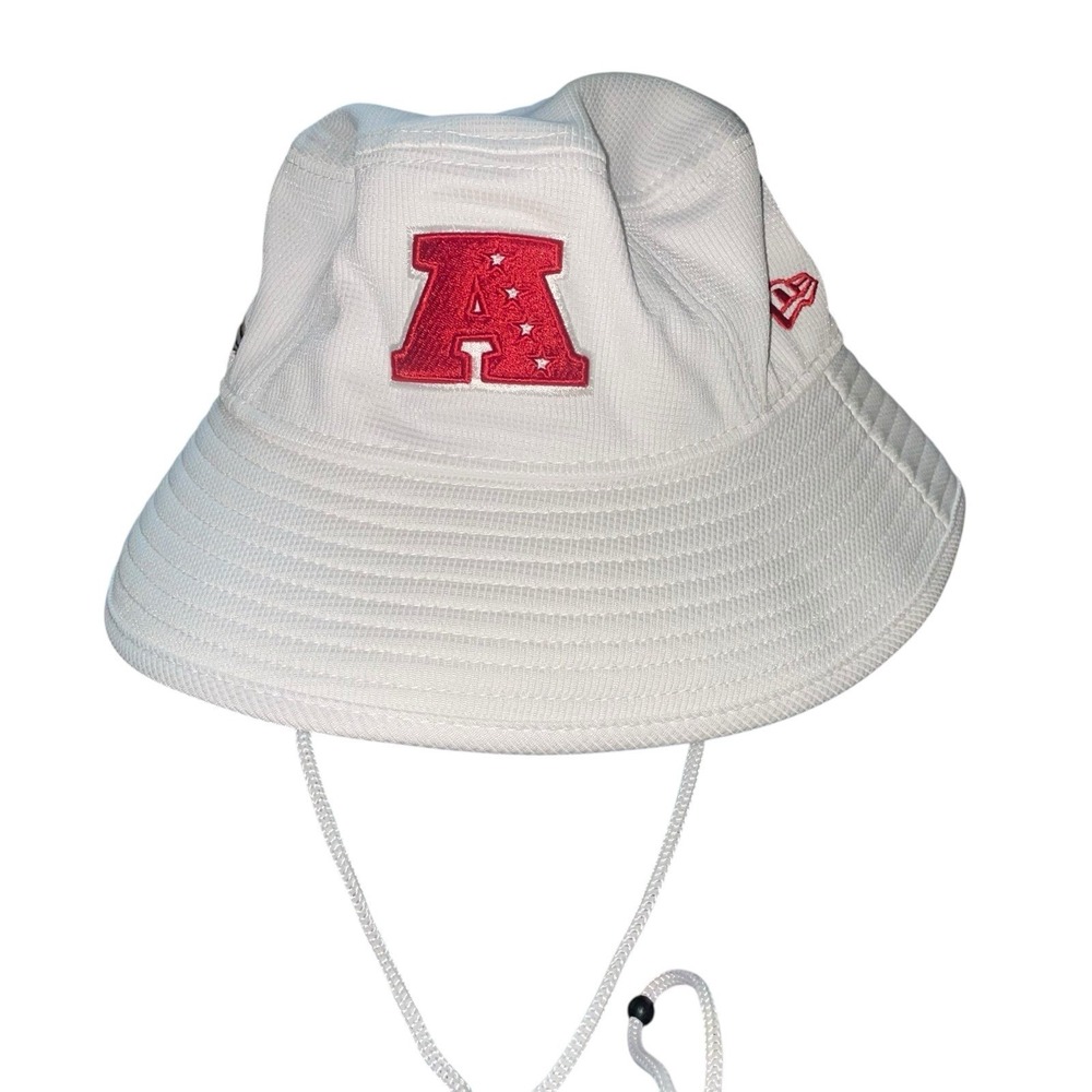Men's Baltimore Ravens New Era White NFL Pro Bowl Bucket Hat